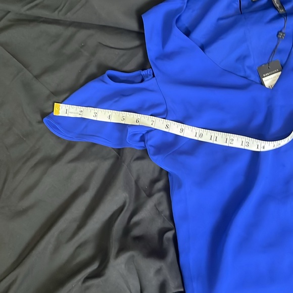 NWT BCBGMAXAZRIA Cold Shoulder Kia Blue Dress - Picture 7 of 7